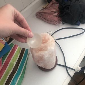 Himalayan Salt Lamp with oil diffuser